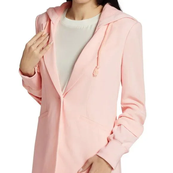 CINQ A’ SEPT Khloe Hooded Blazer Size 6 Pale Rose New With Tags - Picture 4 of 7